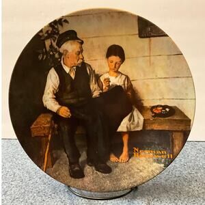 "The Lighthouse Keeper's Daughter" Vintage Norman Rockwell Collector Plate